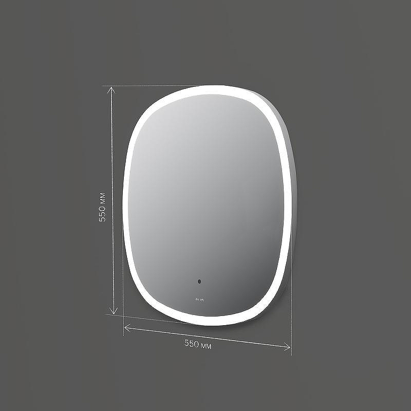 Зеркало AM.PM Func 55 M8FMOX0551WGS с подсветкой с ИК-сенсорным выключателем, купить, цена, заказать, магазин, доставка, скидка, промокод, купить, цена, заказать, магазин, доставка, скидка, промокод