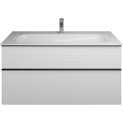 Тумба с раковиной Burgbad Fiumo 120 SFXN122F3956FOT2G0200C0001*1 подвесная Белая глянцевая