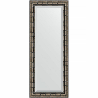 Зеркало Evoform Exclusive 133х53 BY 1156 с фацетом в багетной раме - Серебряный бамбук 73, купить, цена, заказать, магазин, доставка, скидка, промокод, купить, цена, заказать, магазин, доставка, скидка, промокод