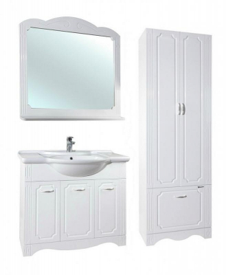 Шкаф пенал Bellezza Кантри 60 Белый