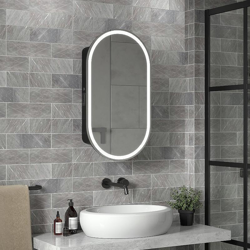 Зеркальный шкаф Reflexion Black 450х800 RF2003BL с подсветкой Черный матовый, купить, цена, заказать, магазин, доставка, скидка, промокод, купить, цена, заказать, магазин, доставка, скидка, промокод