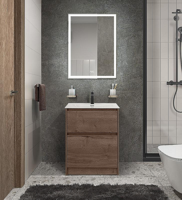 Тумба под раковину BelBagno Kraft 39 60 KRAFT39-600/390-2C-PIA-RT Rovere Tabacco, купить, цена, заказать, магазин, доставка, скидка, промокод, купить, цена, заказать, магазин, доставка, скидка, промокод