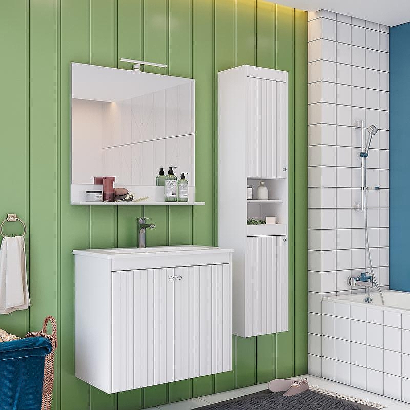 Зеркало Lemark Romance 60 LM07R60Z Белый глянец с кнопочным выключателем, купить, цена, заказать, магазин, доставка, скидка, промокод, купить, цена, заказать, магазин, доставка, скидка, промокод