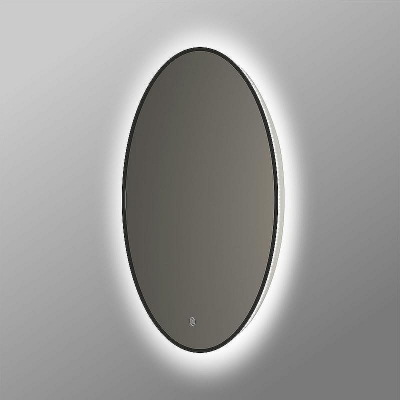 Зеркало Vincea 70 VLM-3DE700B с подсветкой Черное с сенсорным выключателем и диммером