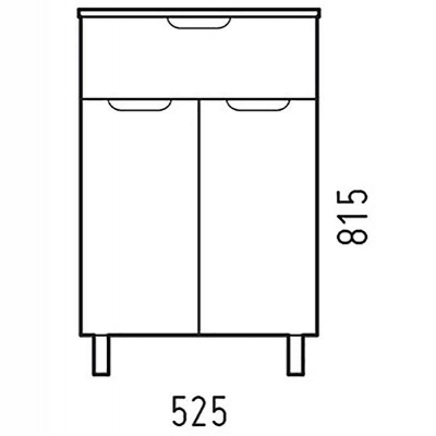 Комод Corozo Лея 50 SD-00001510 Белый