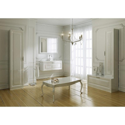 Зеркало Aqwella 5 Stars Империя 100 Emp.02.10/W Белый