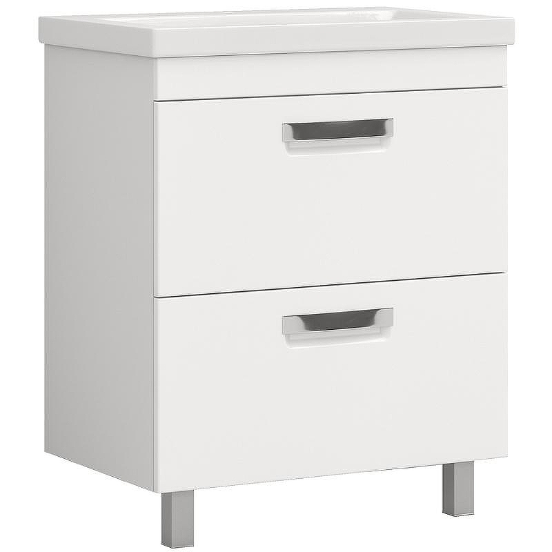 Тумба под раковину Vigo Plaza 60 tn.PLA.FOS.60.2Y Белая, купить, цена, заказать, магазин, доставка, скидка, промокод, купить, цена, заказать, магазин, доставка, скидка, промокод