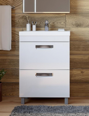 Тумба под раковину Vigo Plaza 60 tn.PLA.FOS.60.2Y Белая