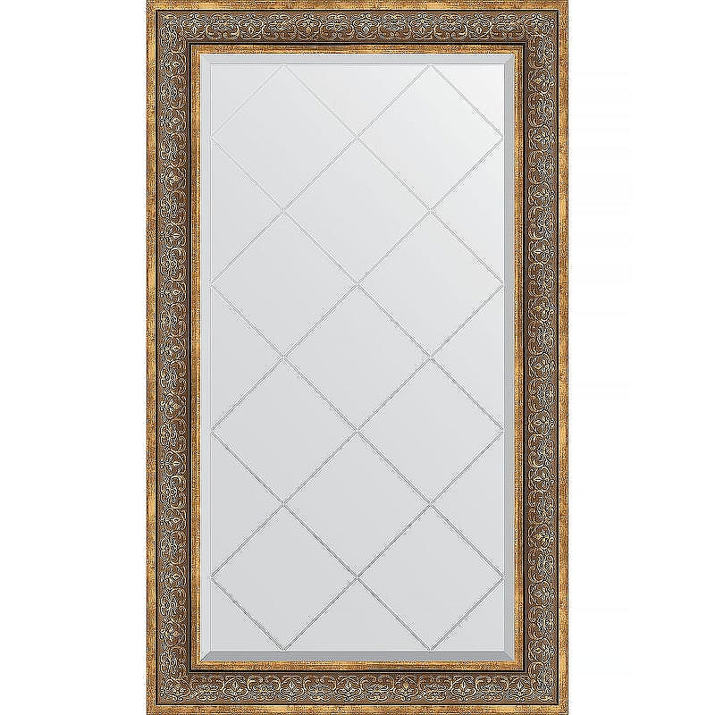 Зеркало Evoform Exclusive-G 134х79 BY 4249 с гравировкой в багетной раме - Вензель бронзовый 101, купить, цена, заказать, магазин, доставка, скидка, промокод, купить, цена, заказать, магазин, доставка, скидка, промокод