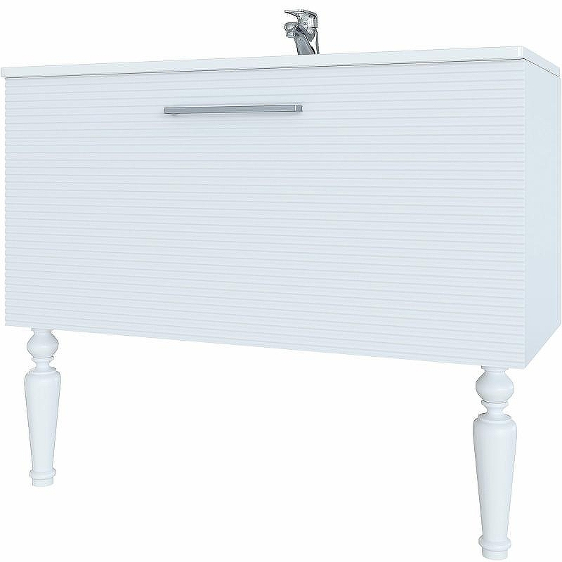 Тумба с раковиной SanVit Эмми 80 kemmy0803d Белая матовая, купить, цена, заказать, магазин, доставка, скидка, промокод, купить, цена, заказать, магазин, доставка, скидка, промокод