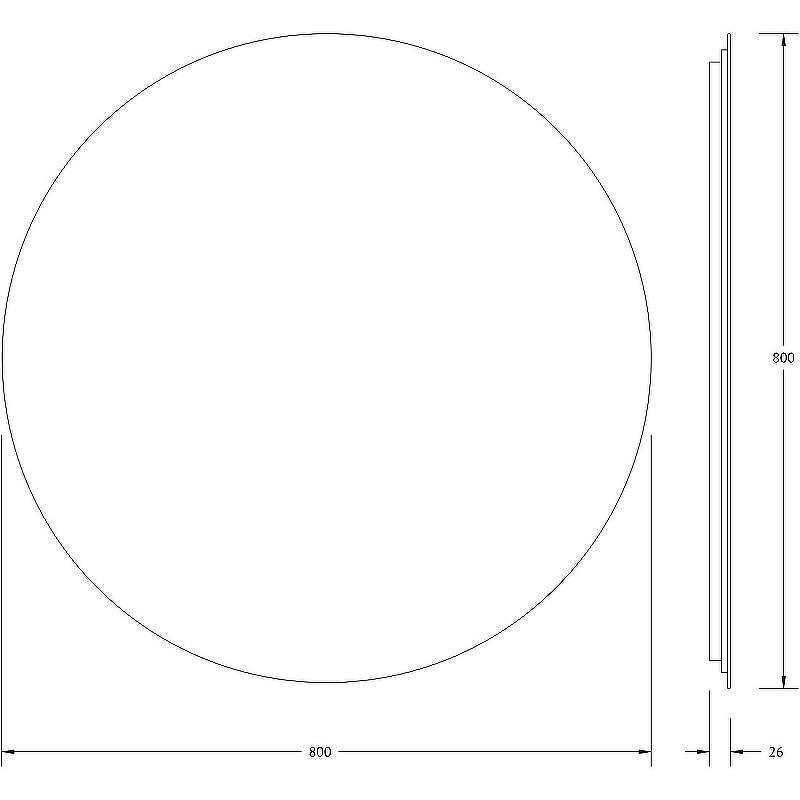 Зеркало Defesto Opti 80x80 DF 2845 с подсветкой 25W-4500К/Без выключателя/Нейтральный белый свет, купить, цена, заказать, магазин, доставка, скидка, промокод, купить, цена, заказать, магазин, доставка, скидка, промокод