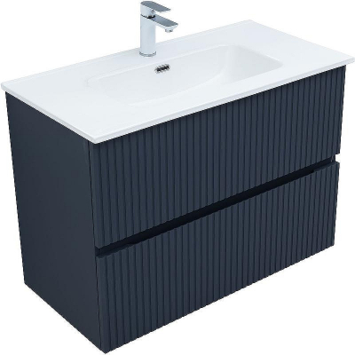 Тумба под раковину Aquanet Джейн 90 313303 подвесная Маренго