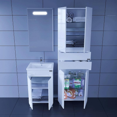 Тумба под раковину СанТа Лондон 50 224014 Белая