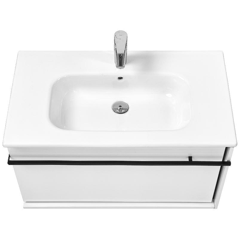 Тумба под раковину Roca Aneto 80 857430806 подвесная Белый глянец Черная матовая, купить, цена, заказать, магазин, доставка, скидка, промокод, купить, цена, заказать, магазин, доставка, скидка, промокод