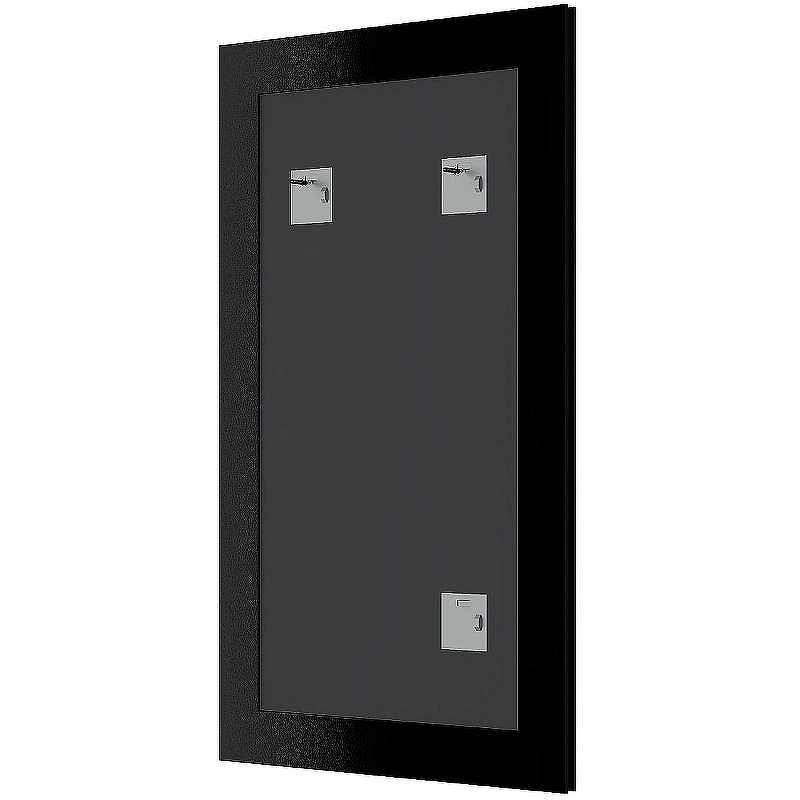 Зеркало Evoform Definite 108х58 BY 7627 в багетной раме - Белая кожа с хромом 78, купить, цена, заказать, магазин, доставка, скидка, промокод, купить, цена, заказать, магазин, доставка, скидка, промокод