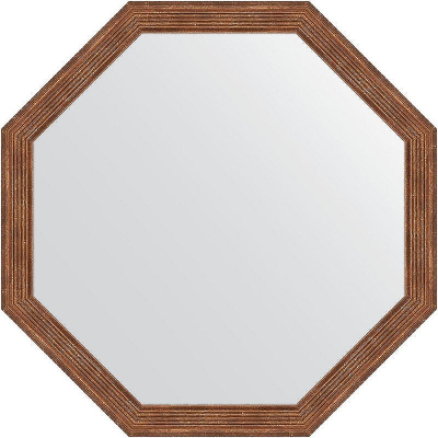 Зеркало Evoform Octagon 69х69 BY 3663 в багетной раме - Сухой тростник 51