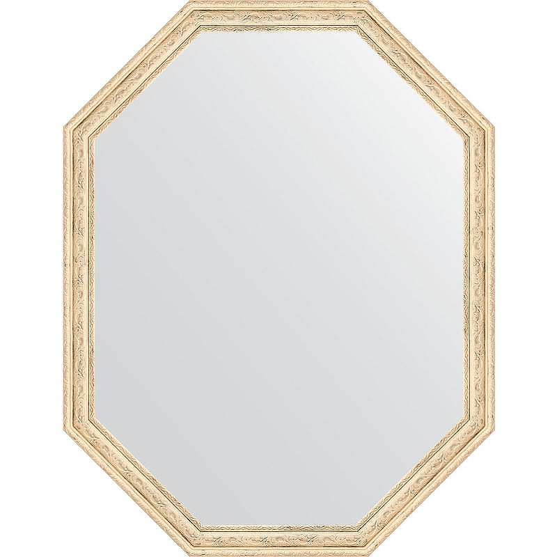 Зеркало Evoform Octagon 69x89 BY 7020 в багетной раме - Слоновая кость 51, купить, цена, заказать, магазин, доставка, скидка, промокод, купить, цена, заказать, магазин, доставка, скидка, промокод