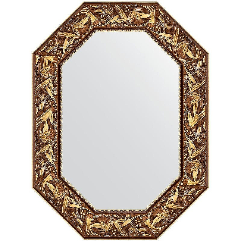 Зеркало Evoform Polygon 78х58 BY 7221 в багетной раме - Византия золото 99, купить, цена, заказать, магазин, доставка, скидка, промокод, купить, цена, заказать, магазин, доставка, скидка, промокод