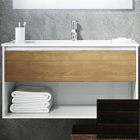 Тумба с раковиной SanVit Контур 80 kkont080 с фактурой под дерево подвесная Черное дерево, купить, цена, заказать, магазин, доставка, скидка, промокод, купить, цена, заказать, магазин, доставка, скидка, промокод