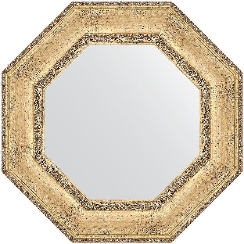 Зеркало Evoform Octagon 67x67 BY 7390 в багетной раме - Состаренное серебро с орнаментом 120, купить, цена, заказать, магазин, доставка, скидка, промокод, купить, цена, заказать, магазин, доставка, скидка, промокод