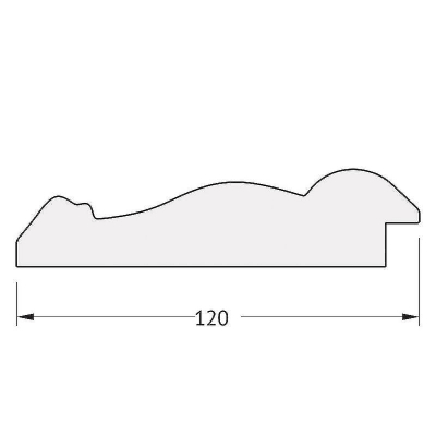 Зеркало Evoform Octagon 67x67 BY 7390 в багетной раме - Состаренное серебро с орнаментом 120