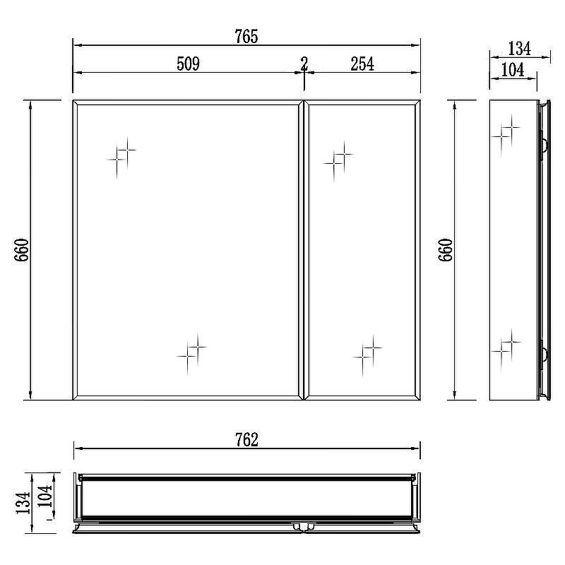 Зеркальный шкаф Aquatek 75 AQ7808-MC Хром, купить, цена, заказать, магазин, доставка, скидка, промокод, купить, цена, заказать, магазин, доставка, скидка, промокод