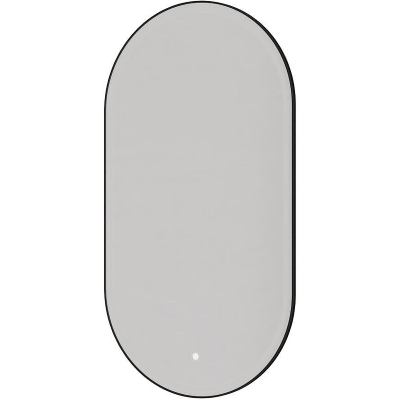 Зеркало Boheme Modern 60x110 568-B с подсветкой Черное с сенсорным выключателем и подогревом