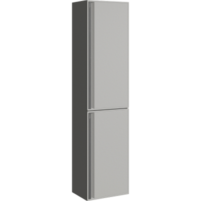 Шкаф пенал Aqwella Pure 35 PUR0535ST подвесной Серый туман