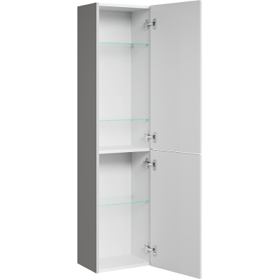 Шкаф пенал Aqwella Pure 35 PUR0535ST подвесной Серый туман