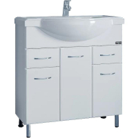 Тумба под раковину СанТа Эльбрус 80 201115 Белая, купить, цена, заказать, магазин, доставка, скидка, промокод, купить, цена, заказать, магазин, доставка, скидка, промокод