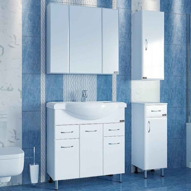 Тумба под раковину СанТа Эльбрус 80 201115 Белая, купить, цена, заказать, магазин, доставка, скидка, промокод, купить, цена, заказать, магазин, доставка, скидка, промокод