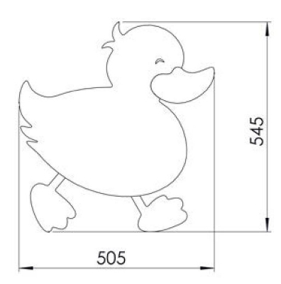 Зеркало Creavit Ducky DC30035-AB цвет Синий