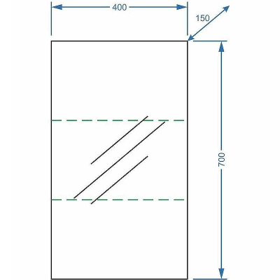 Зеркальный шкаф Stella Polar Концепт Альда 40 SP-00000221 Белый