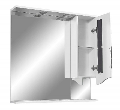 Зеркало со шкафом Stella Polar Сильва 80/С SP-00000206 с подсветкой Белое