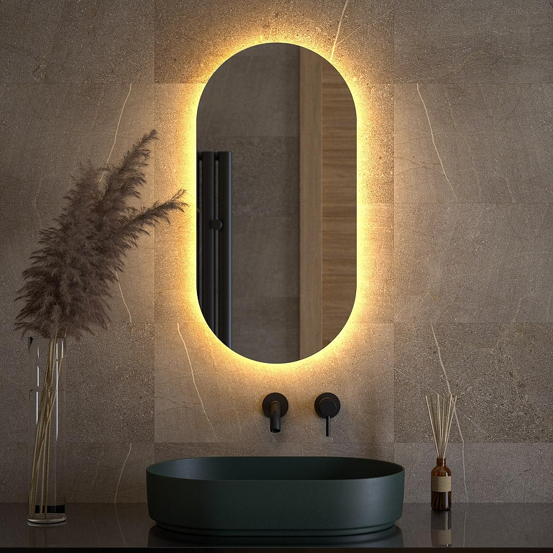 Зеркало Defesto Opti 40х80 DF 2912 с подсветкой 20W-3000K/Без выключателя/Теплый белый свет, купить, цена, заказать, магазин, доставка, скидка, промокод, купить, цена, заказать, магазин, доставка, скидка, промокод