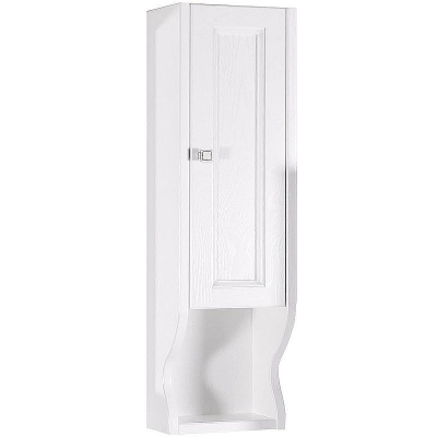 Подвесной шкаф ASB-Woodline Гранда 24 11485 Белый с патиной Серебро