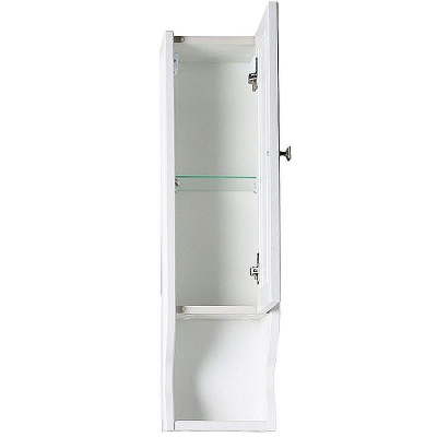 Подвесной шкаф ASB-Woodline Гранда 24 11485 Белый с патиной Серебро