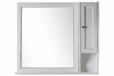 Подвесной шкаф ASB-Woodline Гранда 24 11485 Белый с патиной Серебро