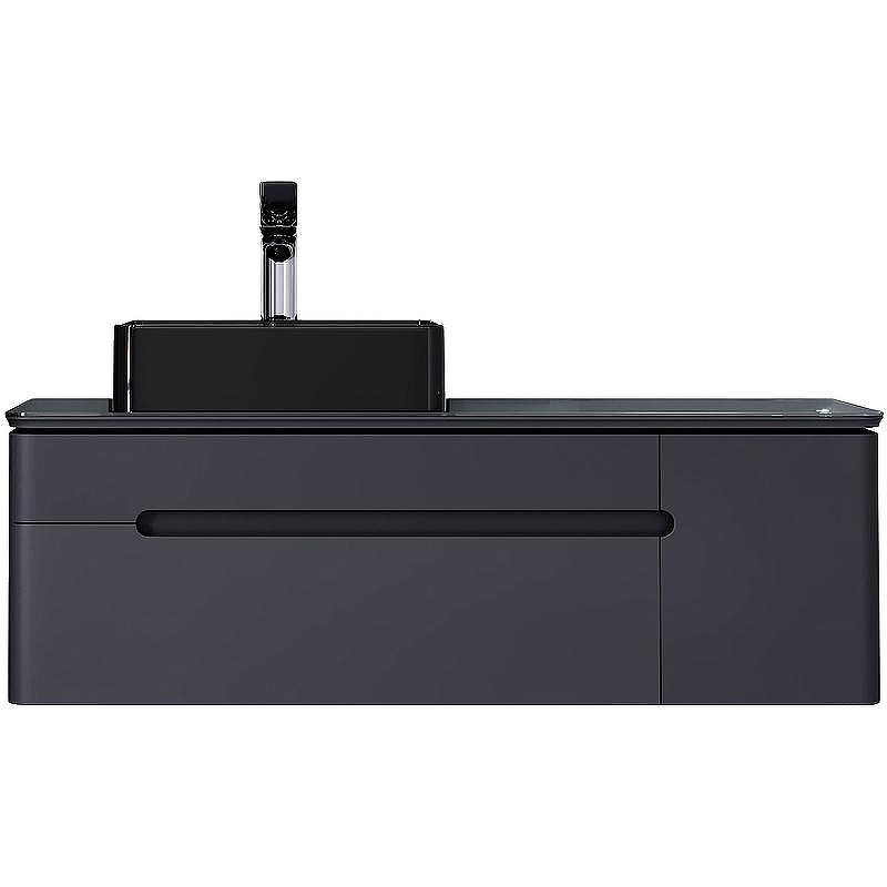 Тумба под раковину Jorno Shine 120 Shi.01.120/P/A подвесная Антрацит, купить, цена, заказать, магазин, доставка, скидка, промокод, купить, цена, заказать, магазин, доставка, скидка, промокод