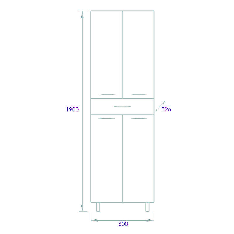 Шкаф пенал Onika Модерн 60.10 406002 Белый, купить, цена, заказать, магазин, доставка, скидка, промокод, купить, цена, заказать, магазин, доставка, скидка, промокод