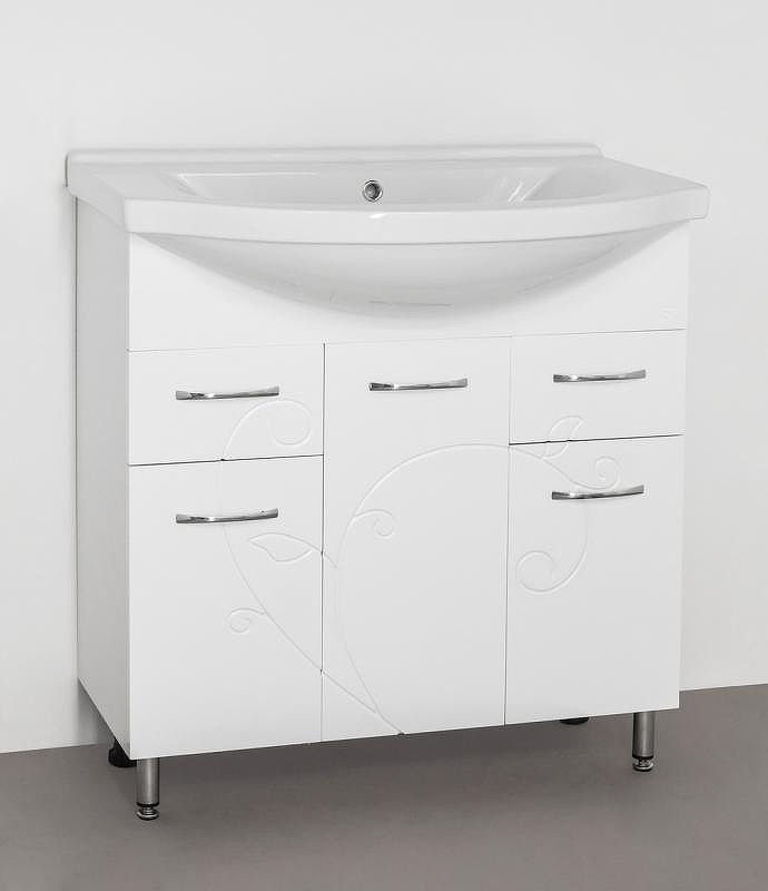 Тумба под раковину Style Line Эко Фьюжн 26 Эльбрус 80 Белый глянец, купить, цена, заказать, магазин, доставка, скидка, промокод, купить, цена, заказать, магазин, доставка, скидка, промокод