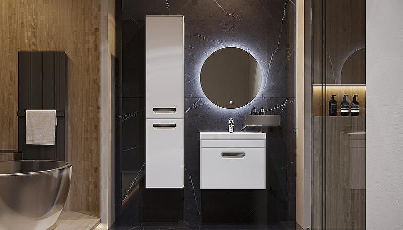 Тумба под раковину Velvex Estea 60 tp.EST.MOD.60.1Y подвесная Белая матовая, купить, цена, заказать, магазин, доставка, скидка, промокод, купить, цена, заказать, магазин, доставка, скидка, промокод