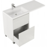 Тумба с раковиной Creto Cafor 110 L 19-W110L Белый глянец, купить, цена, заказать, магазин, доставка, скидка, промокод, купить, цена, заказать, магазин, доставка, скидка, промокод