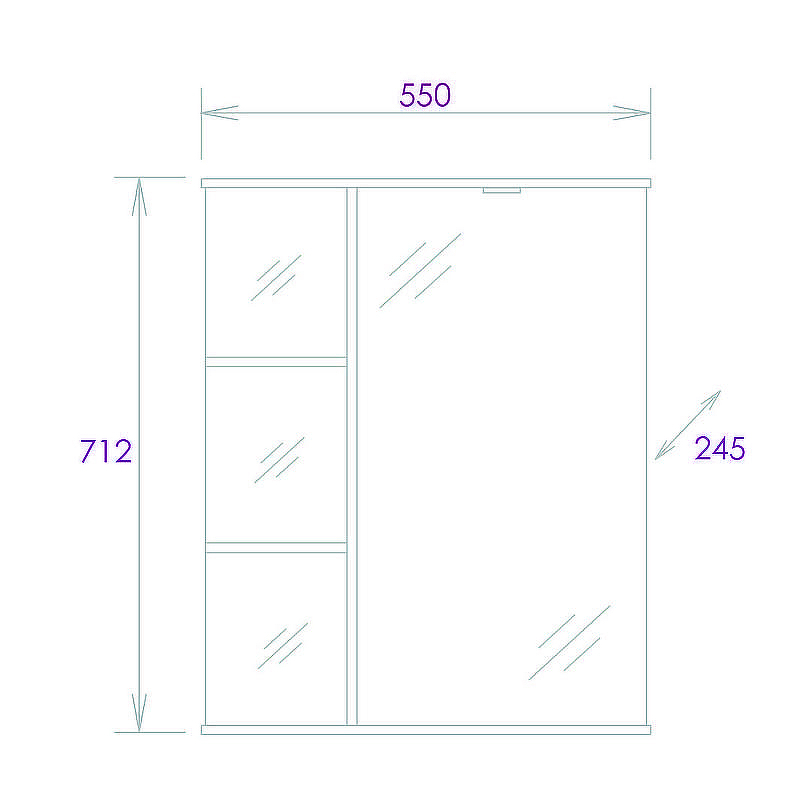 Зеркальный шкаф Onika Карина 55.01 R 205513 с подсветкой Белый, купить, цена, заказать, магазин, доставка, скидка, промокод, купить, цена, заказать, магазин, доставка, скидка, промокод