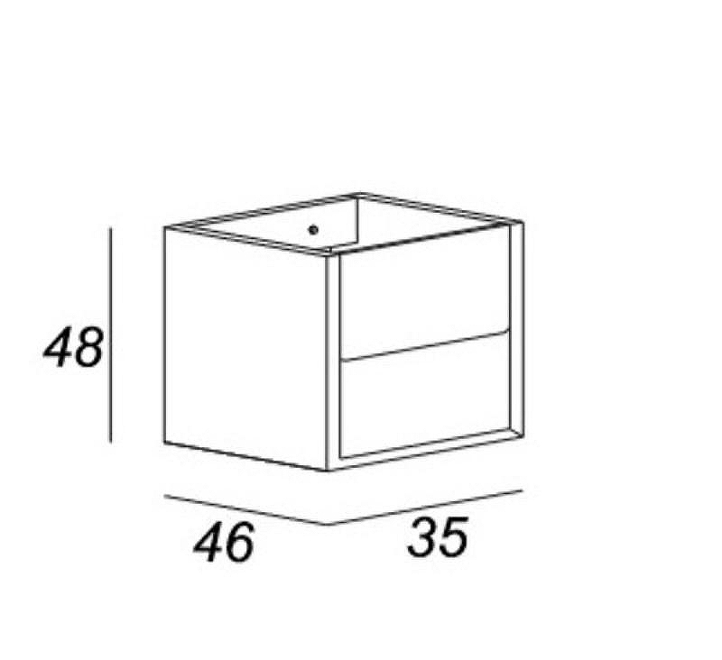 Тумба Cezares Bellagio 35 54718 подвесная Grafite, купить, цена, заказать, магазин, доставка, скидка, промокод, купить, цена, заказать, магазин, доставка, скидка, промокод