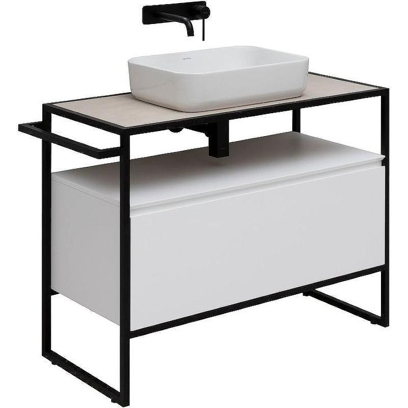 Тумба под раковину Allen Brau Priority 100 1.31003.WM Белая матовая, купить, цена, заказать, магазин, доставка, скидка, промокод, купить, цена, заказать, магазин, доставка, скидка, промокод