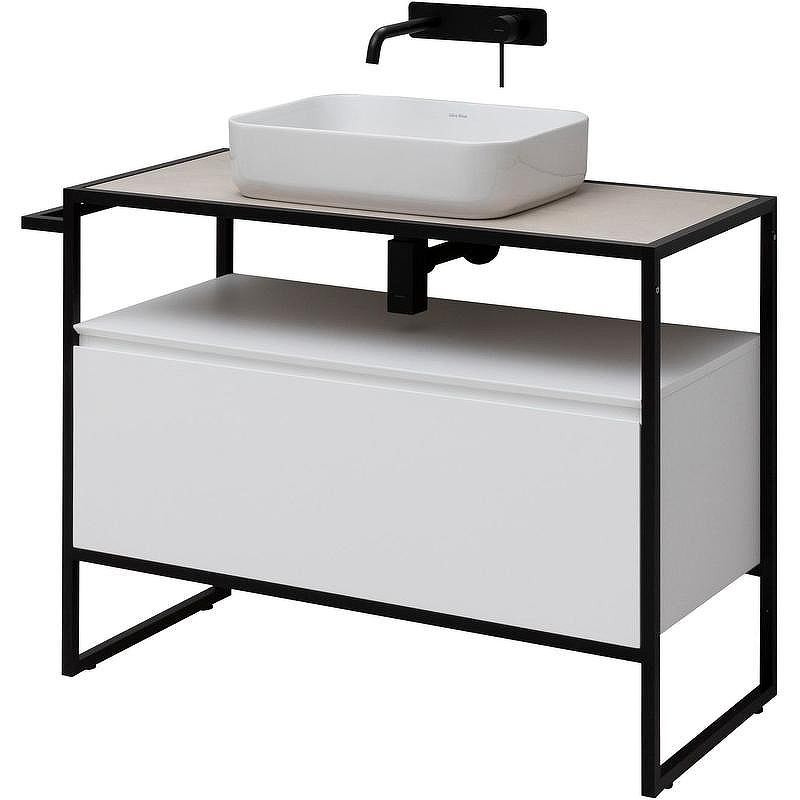 Тумба под раковину Allen Brau Priority 100 1.31003.WM Белая матовая, купить, цена, заказать, магазин, доставка, скидка, промокод, купить, цена, заказать, магазин, доставка, скидка, промокод