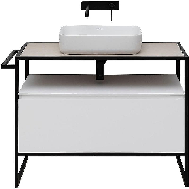 Тумба под раковину Allen Brau Priority 100 1.31003.WM Белая матовая, купить, цена, заказать, магазин, доставка, скидка, промокод, купить, цена, заказать, магазин, доставка, скидка, промокод