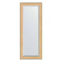 Зеркало Evoform Exclusive 131х51 BY 1153 с фацетом в багетной раме - Сосна 62, купить, цена, заказать, магазин, доставка, скидка, промокод, купить, цена, заказать, магазин, доставка, скидка, промокод