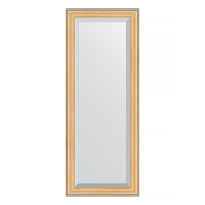 Зеркало Evoform Exclusive 131х51 BY 1153 с фацетом в багетной раме - Сосна 62